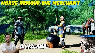 Meeting the Horse Armour Dye Merchant  GHOST OF TSUSHIMA  Iki Island  PS4 Pro detorio [upl. by Romano]