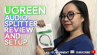 UGREEN Audio Splitter Cable for Double Plug Headset or Microphone Towards Your Smartphone [upl. by Irmina]