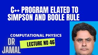 20 September 2024 LECTURE NO 46 COMPUTATIONAL PHYSICS [upl. by Nador]