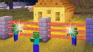 LA MANERA MAS FACIL DE PROTEGER TU CASA EN MINECRAFT  TRAMPA SECRETA INCREIBLE TUTORIAL [upl. by Bellew]