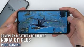 Nokia G11 Plus PUBG Mobile Gaming test  Unisoc T606 90Hz Display [upl. by Nodroj]