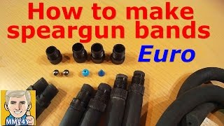 How To Make Speargun Replacement Bands Easy [upl. by Coridon]