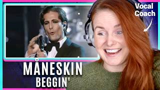 Better than the original Måneskin  Beggin Live Vocal Coach reaction and analysis [upl. by Assylla]