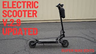 Electric Scooter V29 UPDATED Epilepsy Warning [upl. by Nnyleve]