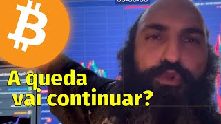 Bitcoin vai continuar caindo⚠️Análise Técnica [upl. by Floyd]