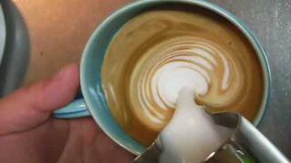 How to froth milk for latte art without steam [upl. by Cagle]