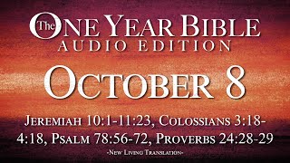 October 8  One Year Bible Audio Edition [upl. by Olympia168]