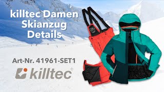 41961 SET1 Killtec Damen Skianzug Skijacke blau Skihose orange [upl. by Otnicaj138]