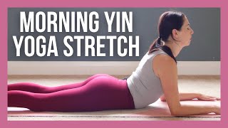 15 min Morning Yin Yoga Stretch for Beginners  NO PROPS with Cleo [upl. by Assirhc]