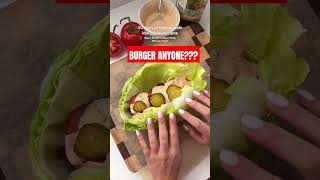 How to make a breadless burger viralvideo recipe food shorts weightloss fatloss lowcarb [upl. by Aroda]