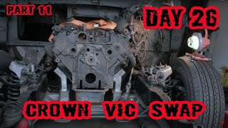 Crown Victoria FrontEnd Swap Part 11  1973 Ford F100 Rebuild  Day 26 [upl. by Currie]