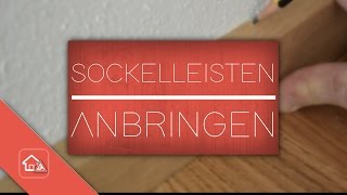 Sockelleisten anbringen  nageln  Heimwerker SPEZIAL [upl. by Suixela760]