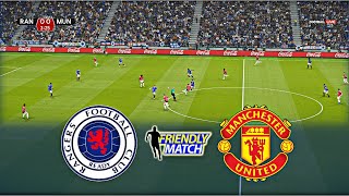 RANGERS vs MANCHESTER UNITED  INTERNATIONAL FRIENDLY MATCH 2024 [upl. by Linden]