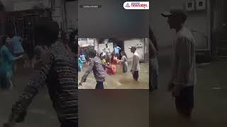 Spirit Of Gujarat People in Vadodara Perform Garba on Flooded Street GarbaInFlood Viral Vadodara [upl. by Jen656]