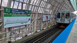 Chicago quotLquot train Cermak McCormick Place station [upl. by Victorine644]