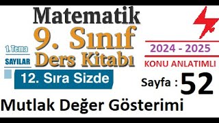 9 Sınıf Matematik Ders Kitabı  2024 2025  1 Tema  Sayılar  12 Sıra Sizde Testi  52 sayfa [upl. by Velda]