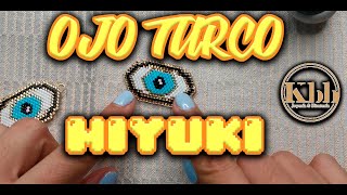 Ojo turco miyuki Tutorial punto brick paso a paso [upl. by Sato]