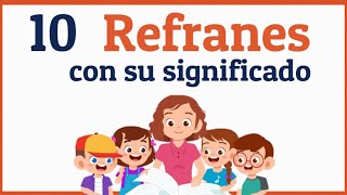 Ejemplos de refranes con su significado [upl. by Rosse]