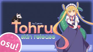 Tohru Kobayashis Dragon Maid  osu Skin Release [upl. by Akcirehs]