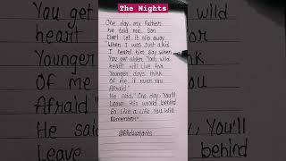 The nights song  by Avicii lyrics night [upl. by Ai]