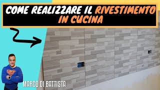 Come ho realizzato il rivestimento sospeso in cucina [upl. by Ysac]