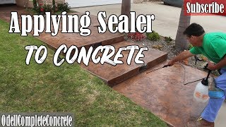 How to Apply Sealer to New and Old Concrete [upl. by Ruhtra]