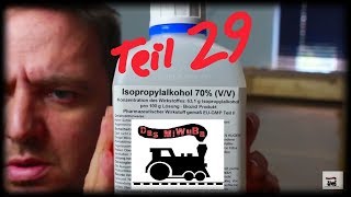 Teil 29 Saubere Modellbahn Gleise dank Alkohol  Schienenreinigung mit Isopropylalkohol [upl. by Aseneg]