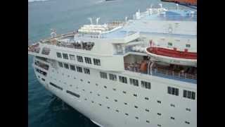 Departure of The MS Thomson Dream at Tortola Horn [upl. by Orfinger]