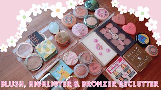 Blush highlighter and bronzer declutter [upl. by Aihsile627]