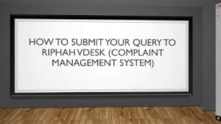 How to submit ticket on Riphah VDESK [upl. by Naasah]