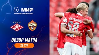 Highlights Spartak vs CSKA 21  RPL 202223 [upl. by Yrtnahc575]