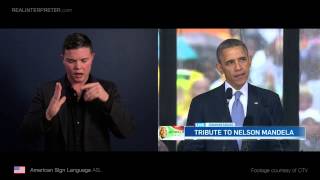 US President Barack Obama in American Sign Language  Real Interpreter [upl. by Emarej696]