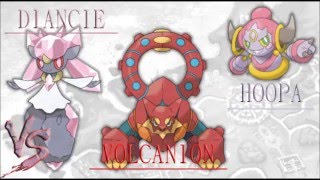 Pokemon XYZ  Battle Legendary Diancia Hoopa Volcanion Fanmade Remaster [upl. by Megargee]