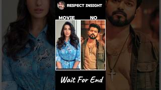 Vijay Thalapathy 😎 Movie Actress Review  Yes amp No  South Indian shorts vijay actress [upl. by Acimad]