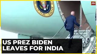 G20 Summit US President Biden Leaves For India To Attend G20 Summit Hold Talks With PM Modi [upl. by Cuyler]