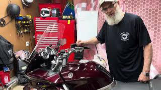 Yamaha FJR 1300 Engine oil and filter change also drain and fill final drive lube Yamaha [upl. by Einwahs700]