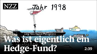 Was ist eigentlich ein HedgeFund  NZZFinanzlexikon [upl. by Aseel]