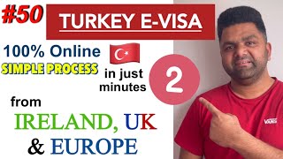 HOW TO GET TURKEY EVISA FROM IRELAND UK amp EUROPE  VERY SIMPLE amp EASY PROCESS  IndianPaddy [upl. by Granlund]