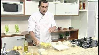 Chef Adeilton Meira  Receita de Batatas Recheadas [upl. by Ellesig]