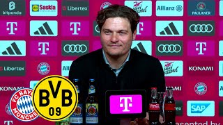 quotEndlich mal in München den Bock umgestoßenquot  Pressekonferenz mit Edin Terzic  Bayern  BVB 02 [upl. by Aisinut]