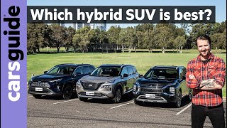 Toyota RAV4 Hybrid v Mitsubishi Outlander PHEV v Nissan XTrail ePower 2023 comparison review test [upl. by Dredi750]