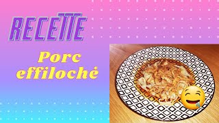 Recette  Porc effiloché au Cookeo [upl. by Mieka]