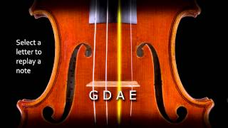 Violin Tuner  Easy to use  quotpluckingquot real violin sound [upl. by Garth]