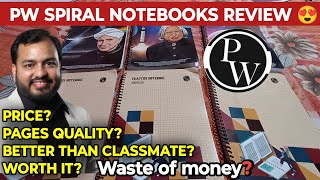 PW Spiral Notebooks Review 😍  Outshining Classmate 😵‍💫  Complete Guide 🔥 [upl. by Amer304]