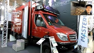 MERCEDES SPRINTER IGLHAUT 4X4 MOTORHOME BY HÜNERKOPF EXPEDITION VEHICLE WALKAROUND AND INTERIOR [upl. by Narayan]