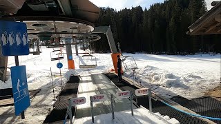 What are CONVEYOR BELT ski lifts like RADAZ ski lift  Megeve Feb 2024 [upl. by Juakn581]