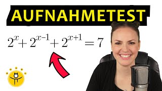 AUFNAHMETEST Studienkolleg Mathematik – Exponentialgleichung lösen [upl. by Jehovah]