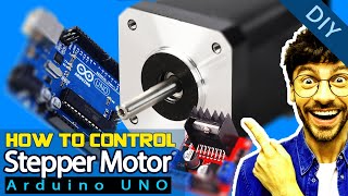 Control Position and Speed of Stepper motor with L298N module using Arduino  testing stepper motor [upl. by Elpmet]