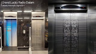 Sigma Distributed Inverter 1 Traction Elevator at Grand Lucky Radio Dalam Jakarta [upl. by Alaik]