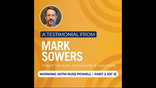 Mark Sowers  video testimonial 2 [upl. by Silyhp]